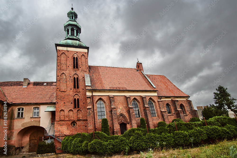 The Gothic church of the Order of the Holy Sepulchre in Gniezno. The Gothic church of the Order of the Holy Sepulchre in Gniezno.