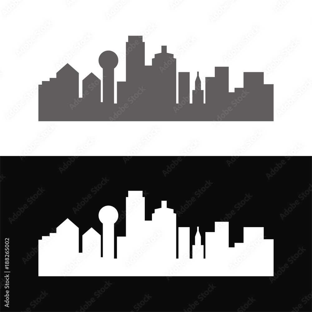 City skyline logo design template vector illustration