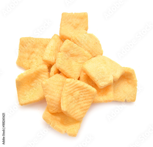 Corn Chips on white background