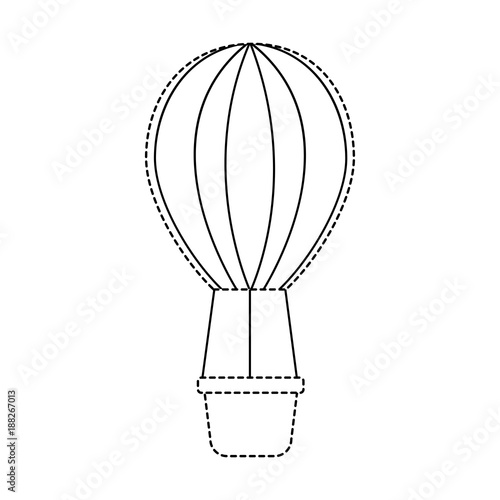 air ballon romantic decoration image vector illustration sticker design