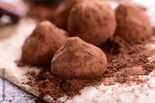 Chocolate candy  - belgian truffles