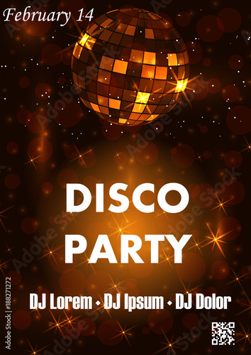 Party poster vector background