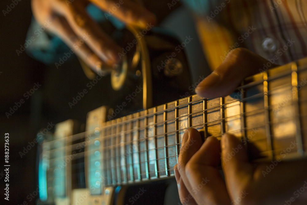 Fototapeta premium Electic guitar, close up