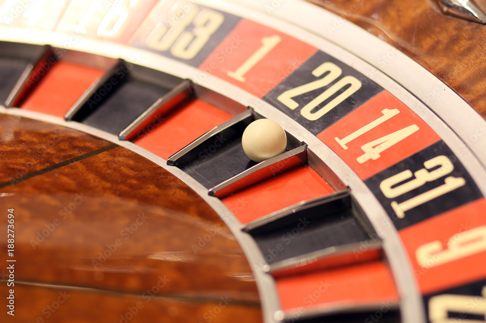 Roulette in the casino, gambling for money Roulette in the casino, gambling for money