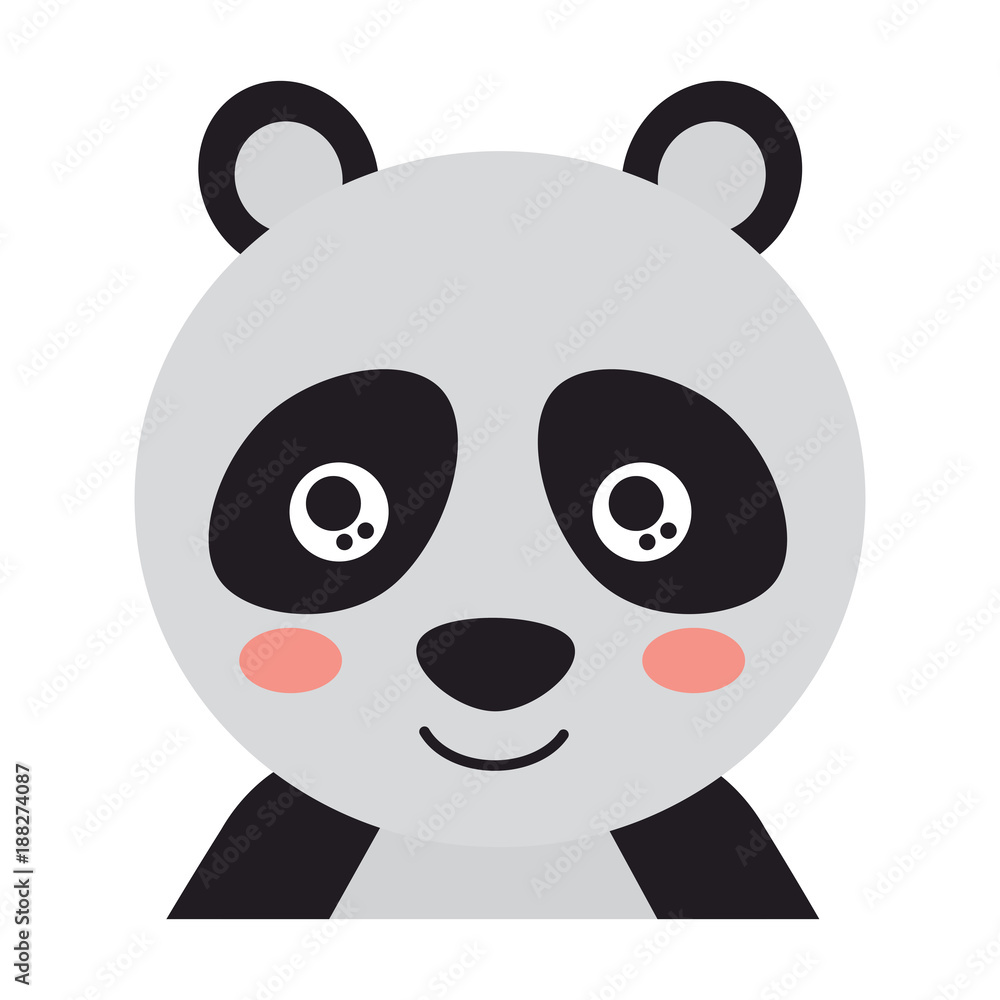 panda cute animal icon image vector illustration design panda cute animal icon image vector illustration design