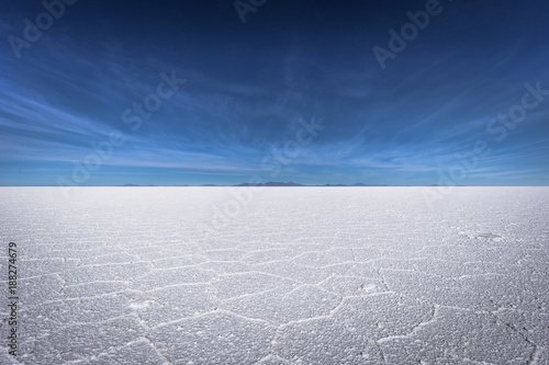 Landscape of the Uyuni Salt Flats, Bolivia