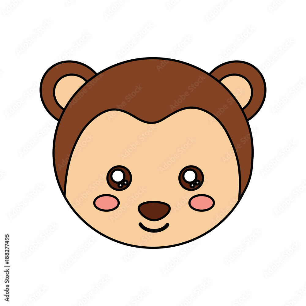 monkey cute animal icon image vector illustration design monkey cute animal icon image vector illustration design