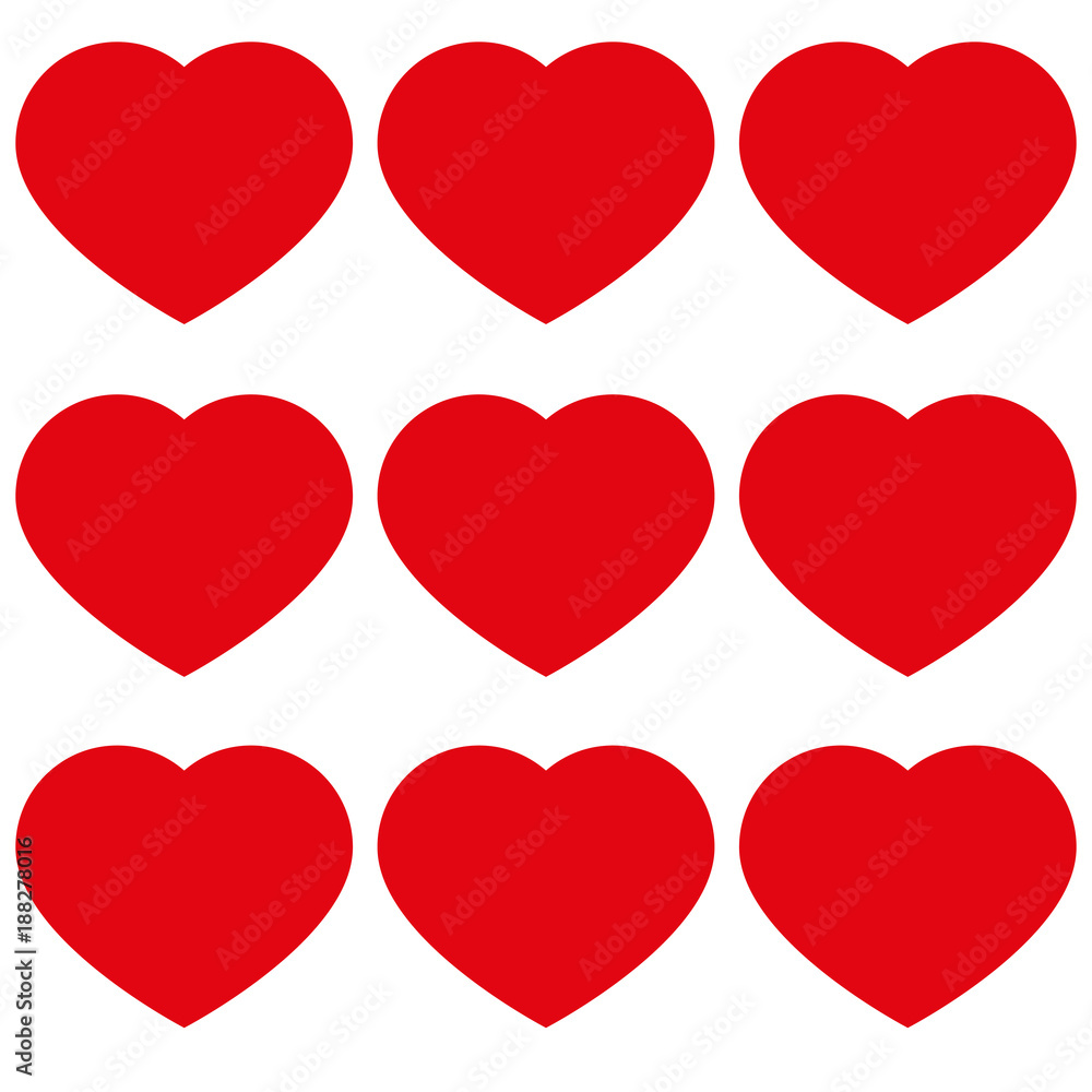 Hearts with love icon