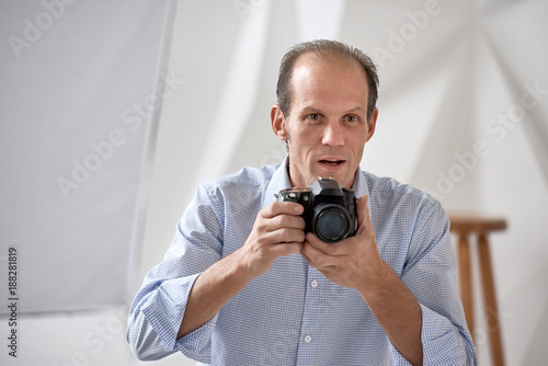 Photographer during work photo