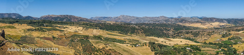 A gorge in the city of Ronda Spain, Europe