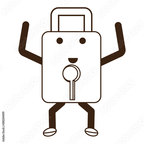 kawaii padlock icon image