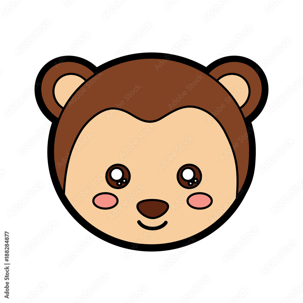 monkey cute animal icon image vector illustration design monkey cute animal icon image vector illustration design