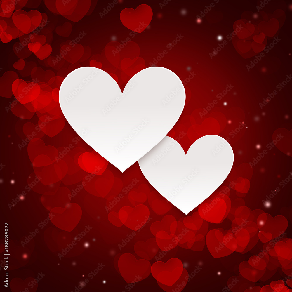 Valentines and wedding day. Abstract illustrated background with valentine hearts Valentines and wedding day. Abstract illustrated background with valentine hearts