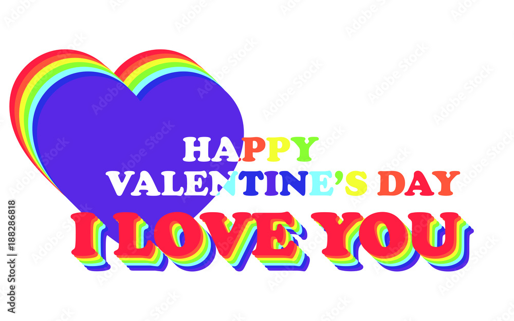 Valentine’s Day greeting card. Web banner. Vector illustration. Valentine’s Day greeting card. Web banner. Vector illustration.