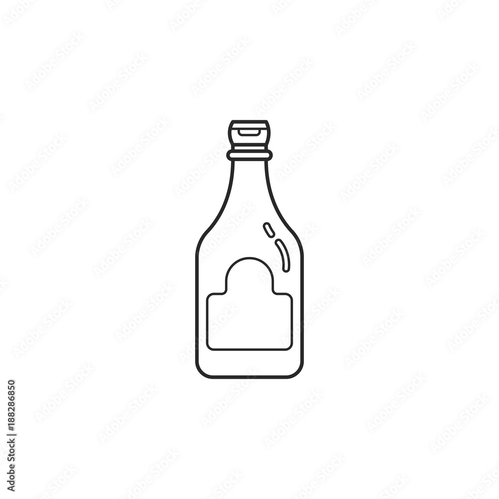 Line plastic bottle of ketchup Line plastic bottle of ketchup
