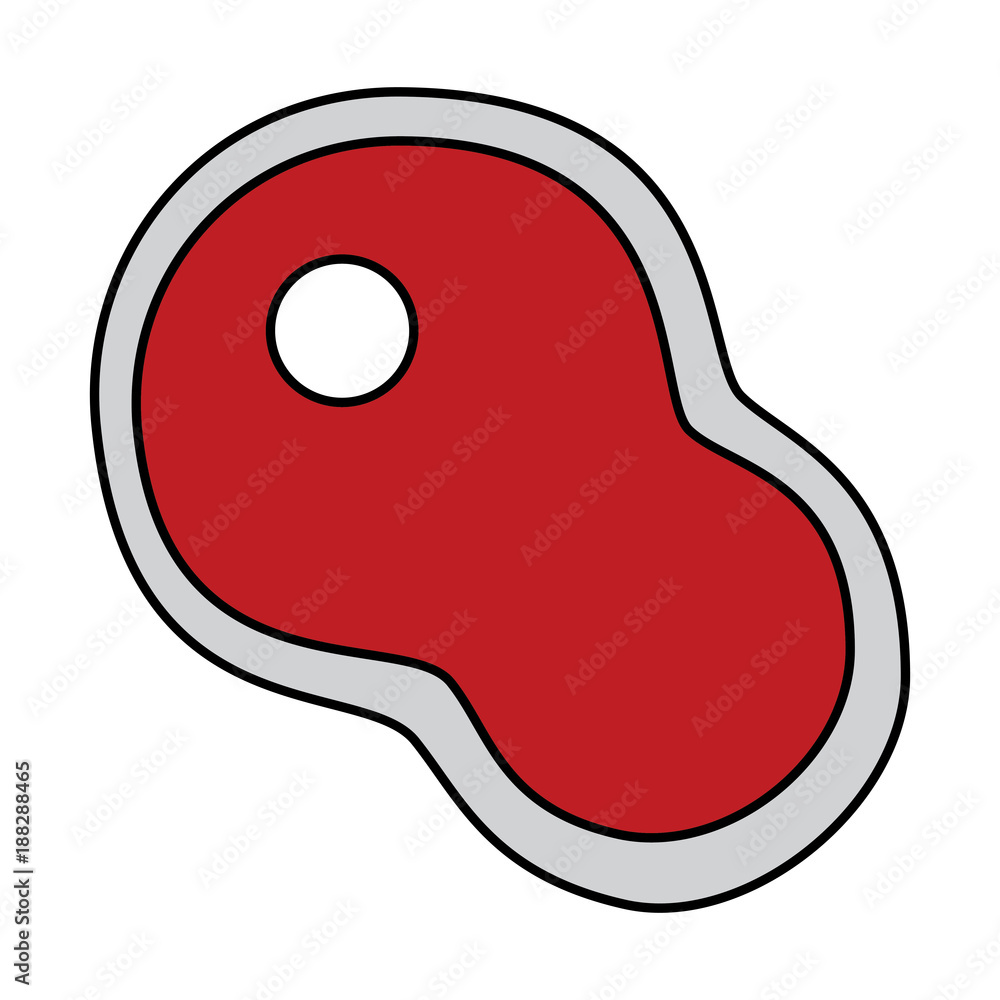 beef steak raw icon image vector illustration design beef steak raw icon image vector illustration design