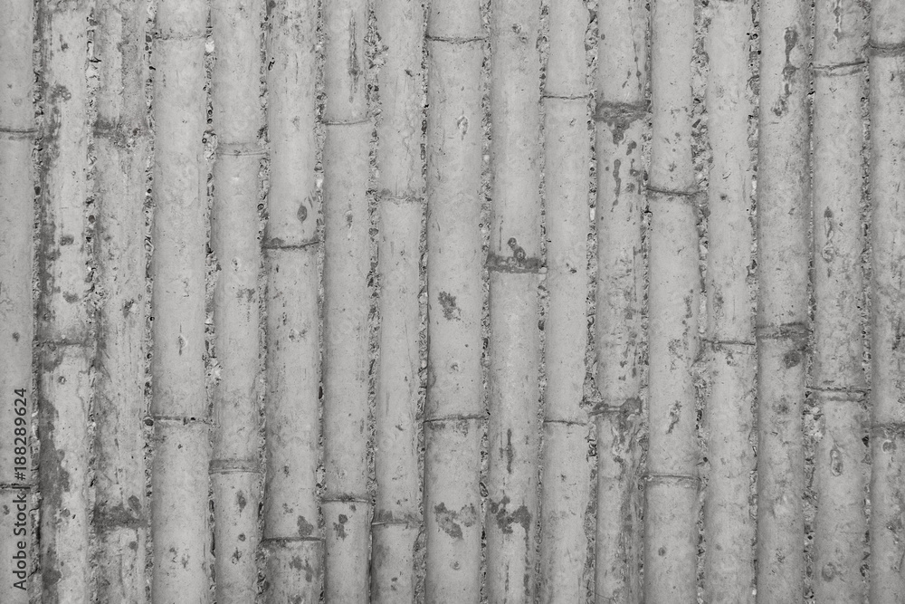 Modern concrete structure wall, Bamboo formwork imprinted on concrete