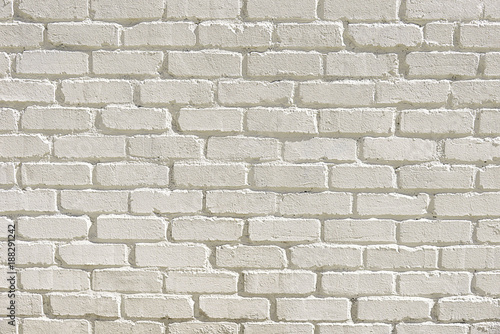 Old white brick wall background texture