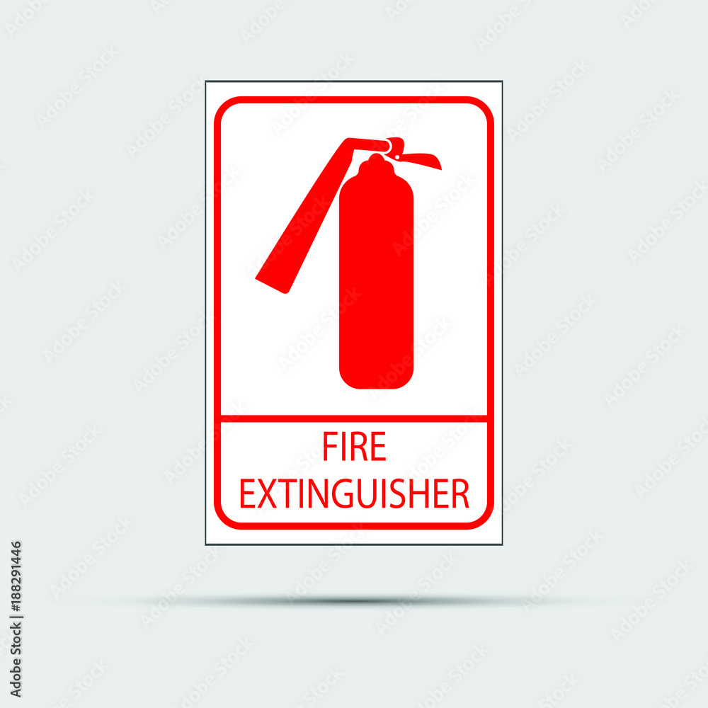 Fire extinguisher icon.Vector illustration Fire extinguisher icon.Vector illustration
