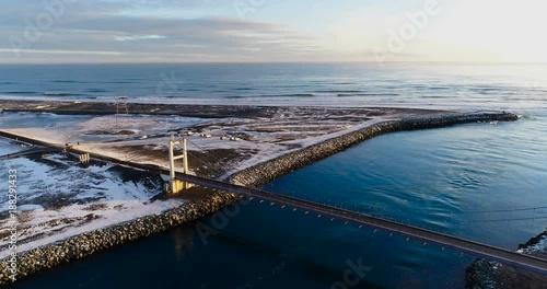 Wallpaper Mural pont en vue aérienne, lslande Torontodigital.ca