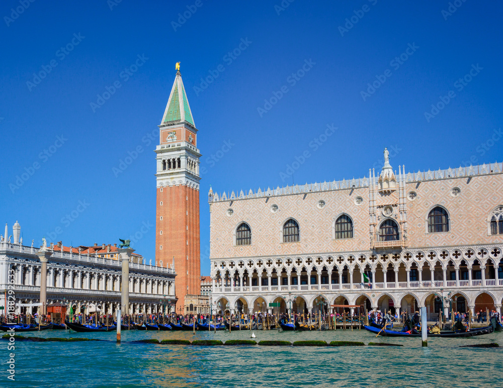 San marco square on a sunny day in Venice,Italy 