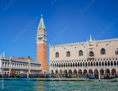 San marco square on a sunny day in Venice Italy 