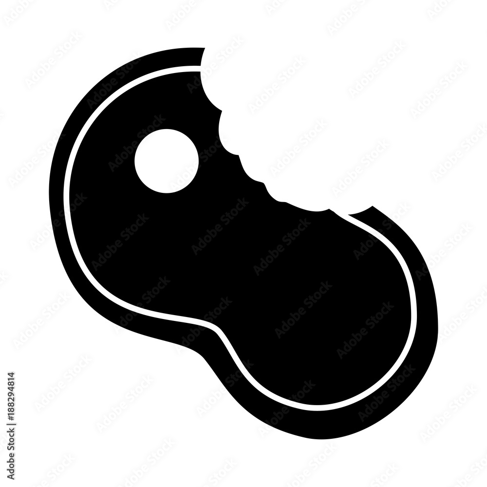 beef steak raw bitten icon image vector illustration design black and white beef steak raw bitten icon image vector illustration design black and white