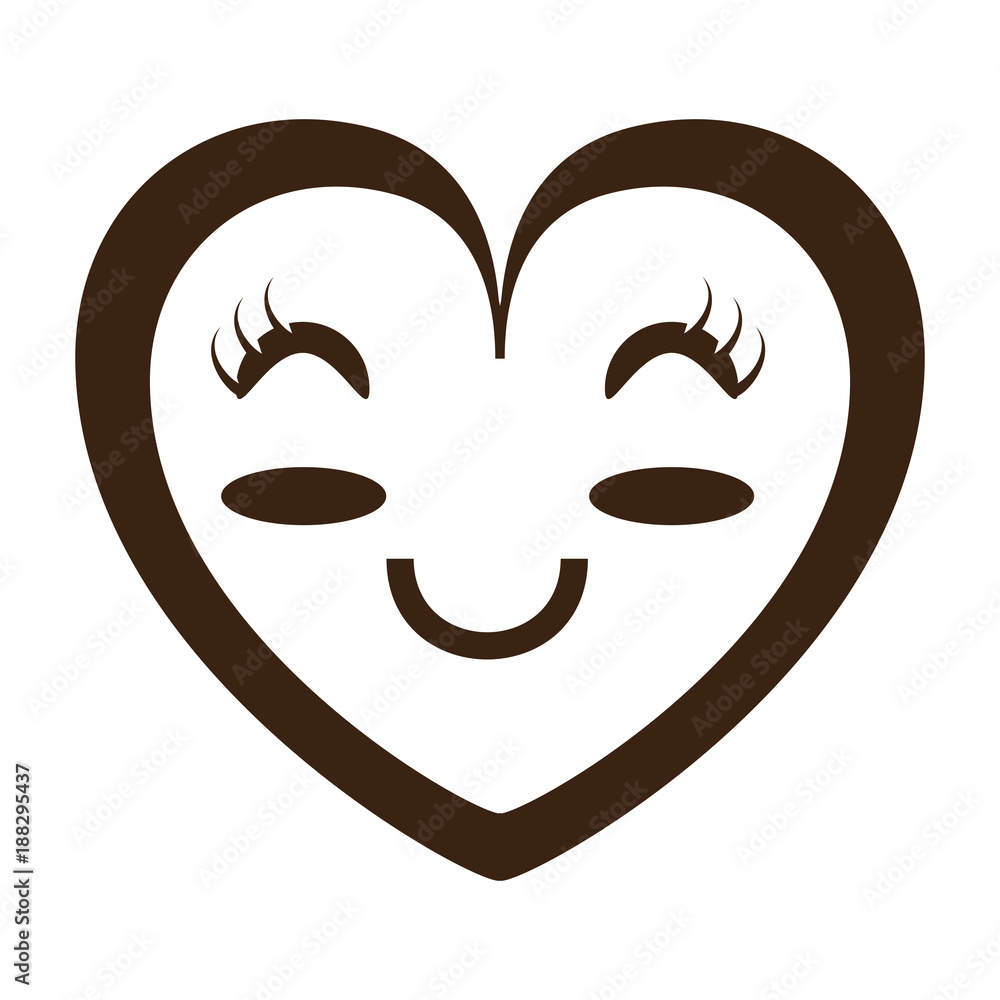 kawaii heart icon kawaii heart icon