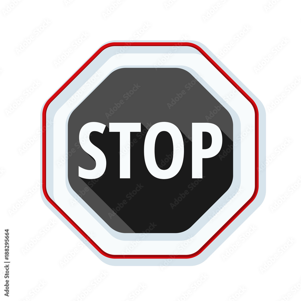 STOP Warning sign illustration STOP Warning sign illustration