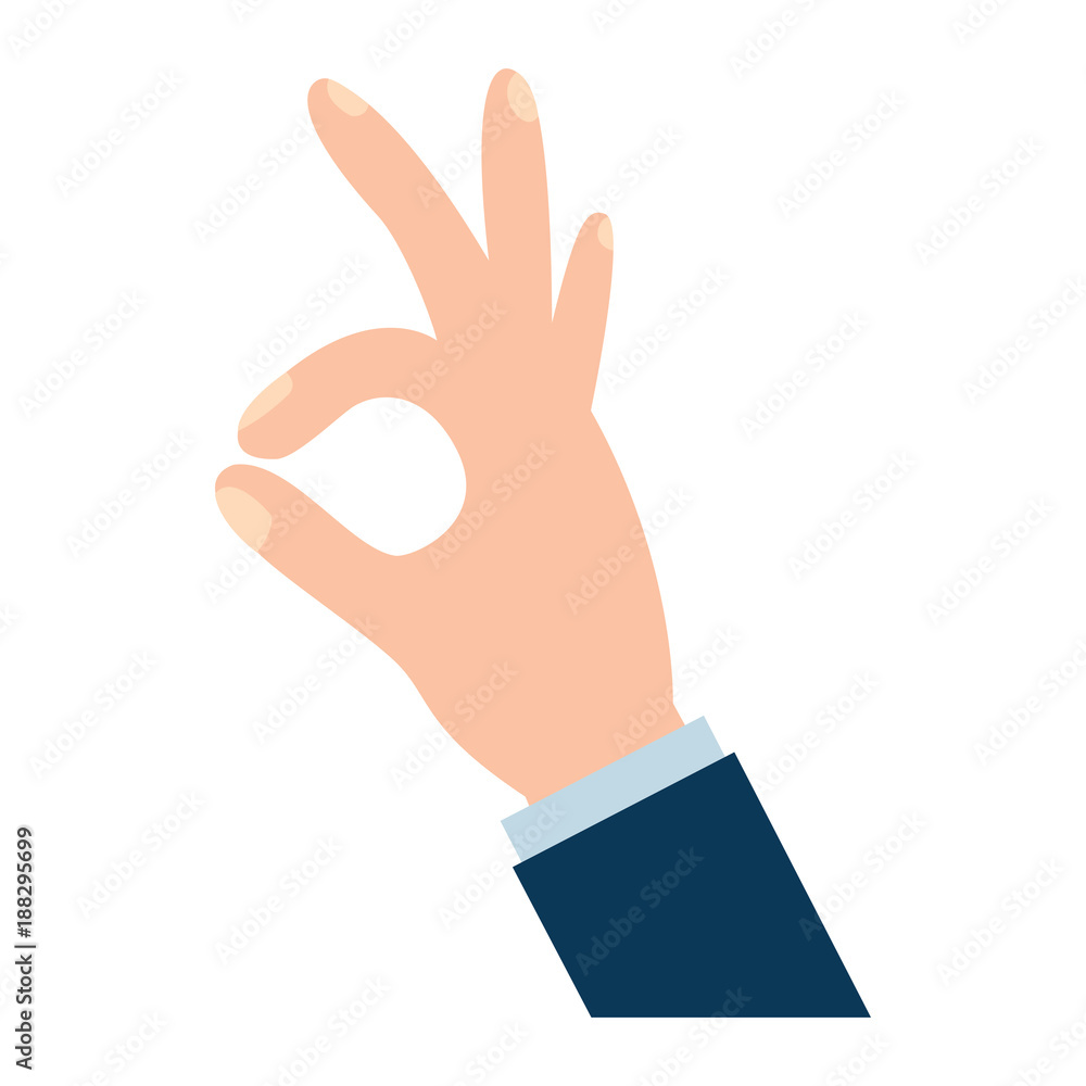 three fingers up ok hand gesture icon image vector illustration design three fingers up ok hand gesture icon image vector illustration design