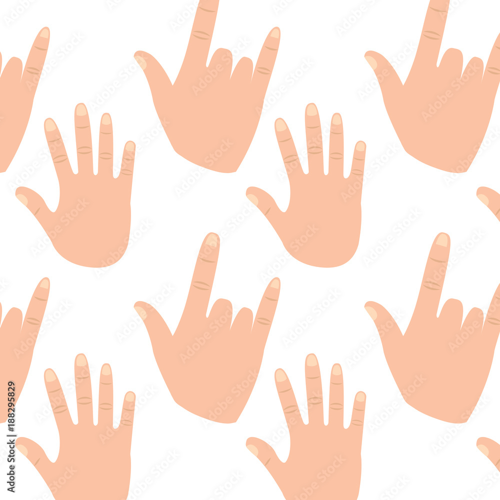 hand gesture pattern image vector illustration design hand gesture pattern image vector illustration design