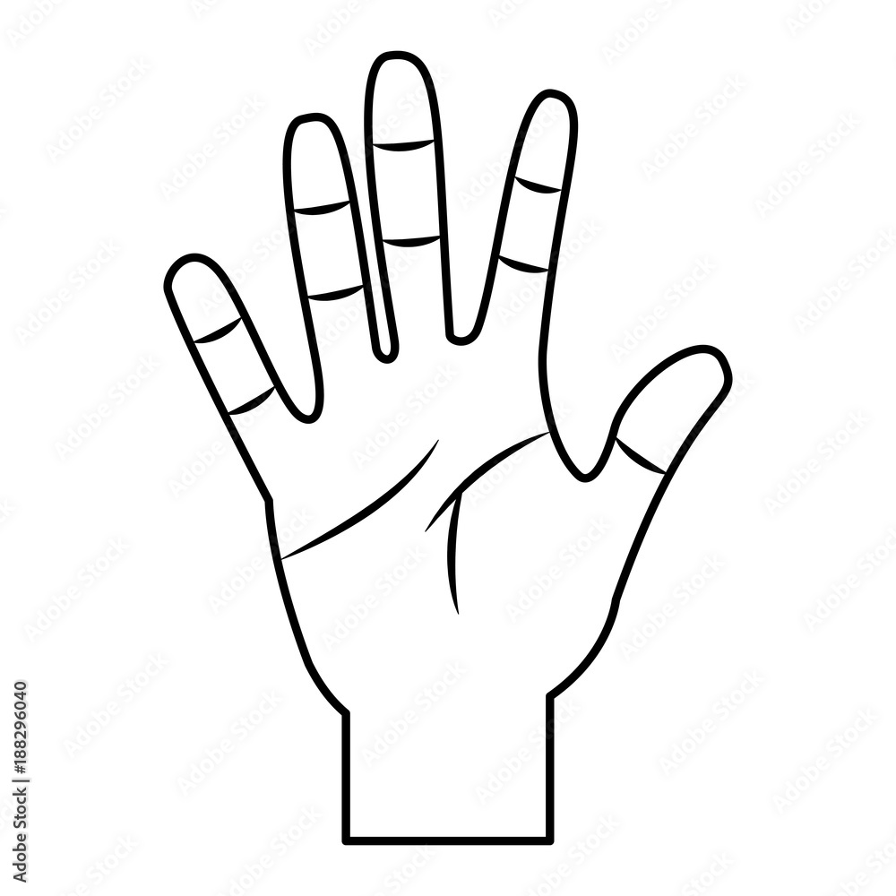open hand gesture icon image vector illustration design open hand gesture icon image vector illustration design