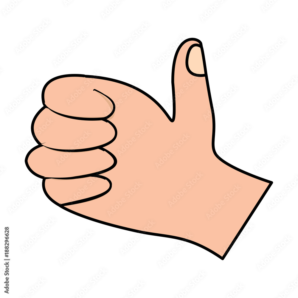 hand thumb up like finger gesture vector illustration hand thumb up like finger gesture vector illustration