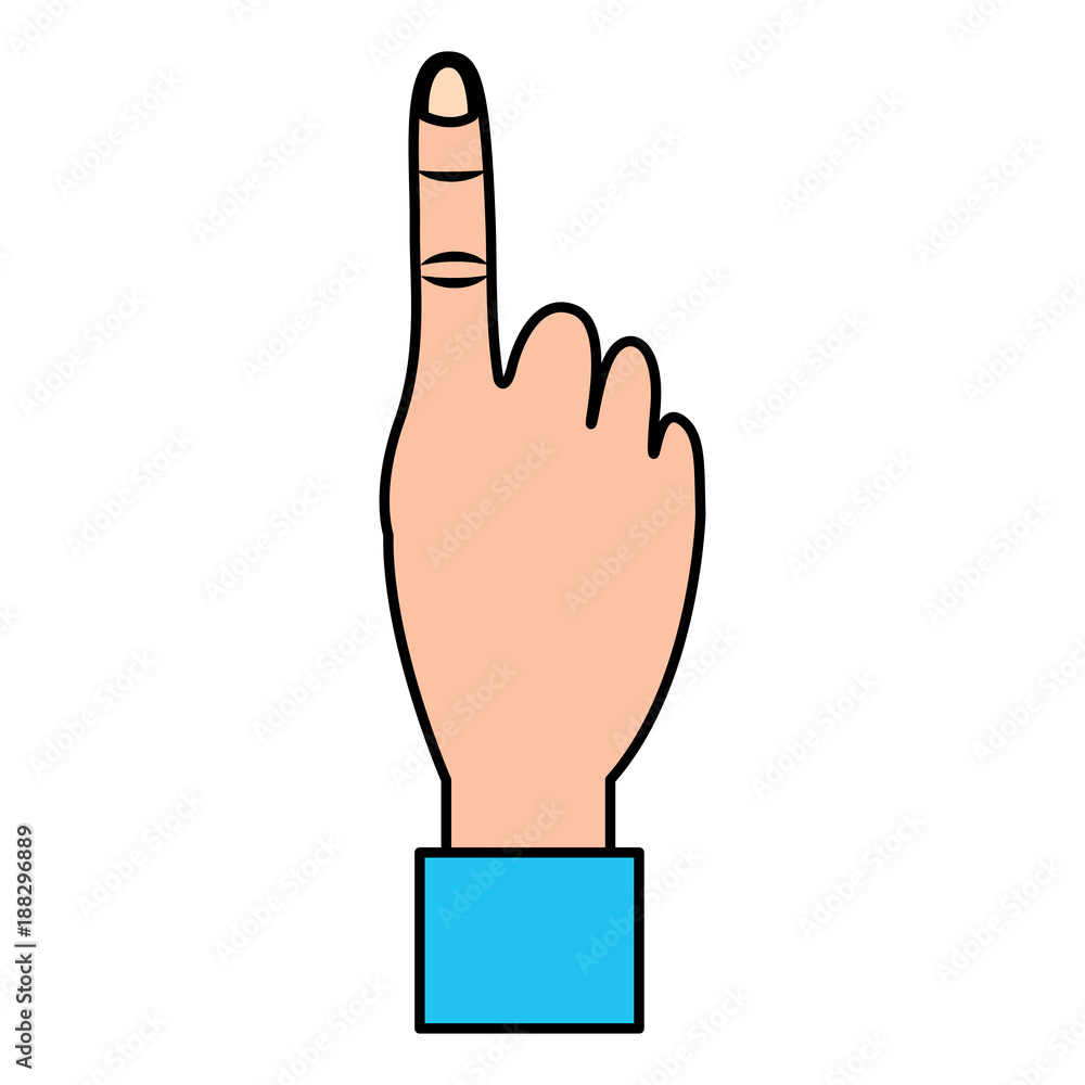 Digital Illustration Of Pointing Finger Gesture High-Res Vector Graphic -  Getty Images