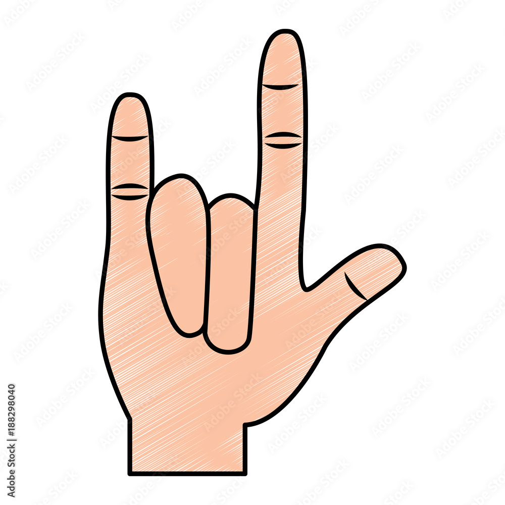 rock and roll hand gesture icon image vector illustration design rock and roll hand gesture icon image vector illustration design