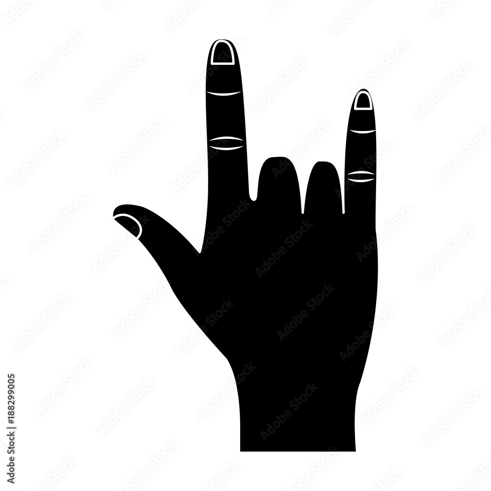 rock and roll hand gesture icon image vector illustration design black and white rock and roll hand gesture icon image vector illustration design black and white