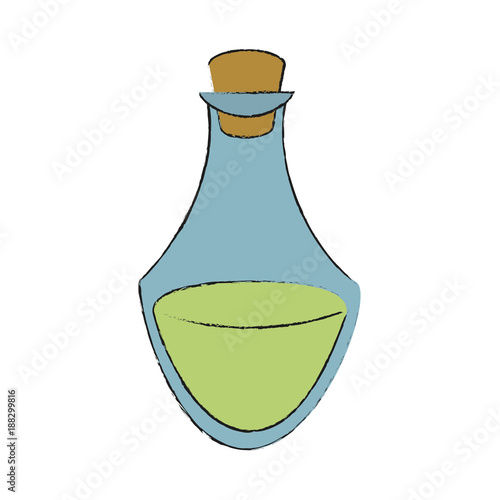 Spa oil massage bottle icon vector illustration graphic design