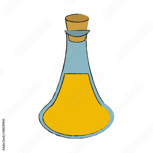 Spa oil massage bottle icon vector illustration graphic design