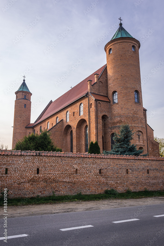St John the Baptist church in Brochow village, Poland