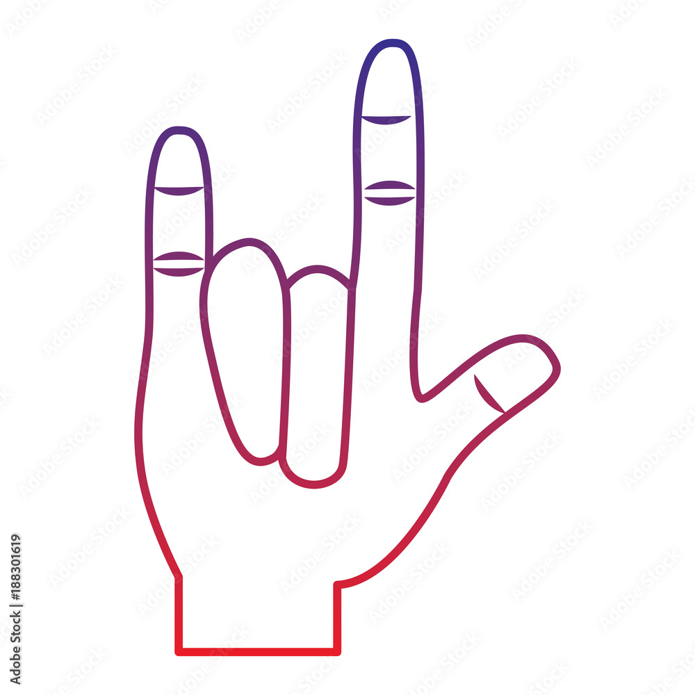 rock and roll hand gesture icon image vector illustration design rock and roll hand gesture icon image vector illustration design