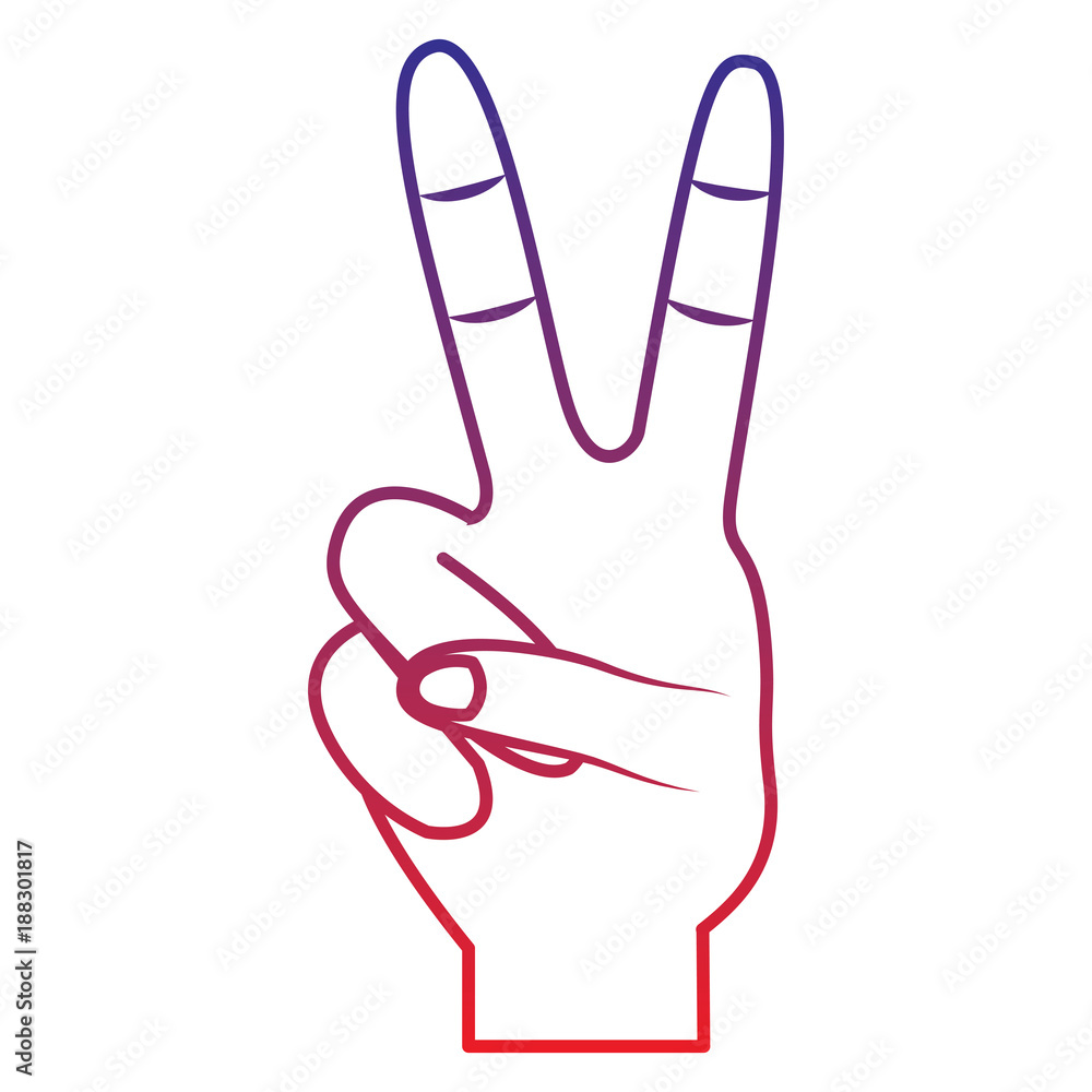 two fingers up peace hand gesture icon image vector illustration design two fingers up peace hand gesture icon image vector illustration design