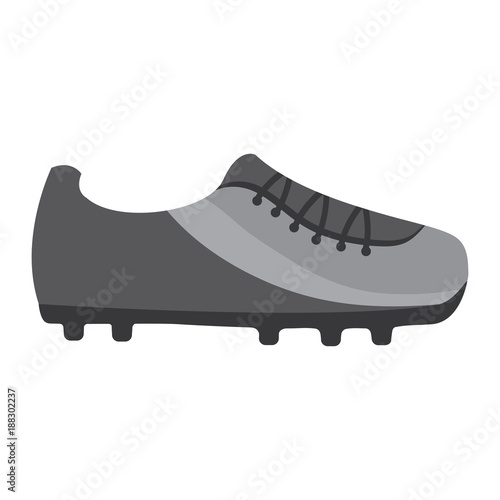 cleat shoe football soccer icon image vector illustration design 