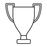 trophy cup icon image vector illustration design 