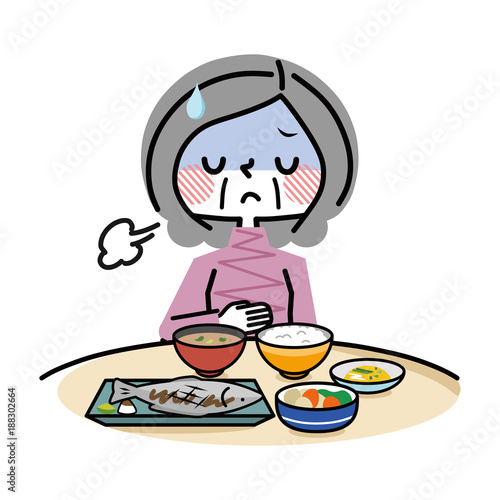 食欲不振　シニア　女性