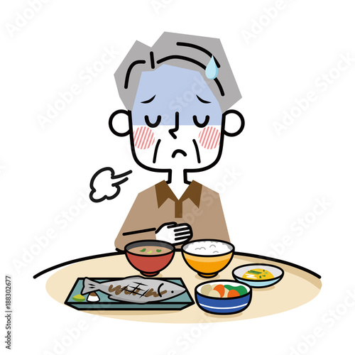 食欲不振　シニア　男性
