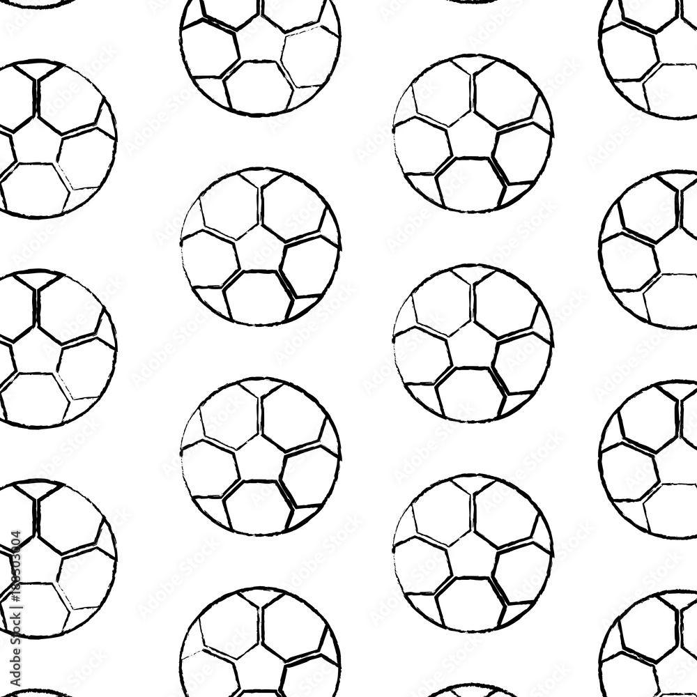 soccer ball equipment seamless pattern vector illustration soccer ball equipment seamless pattern vector illustration