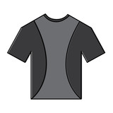 t shirt uniform sport clothes icon vector illustration