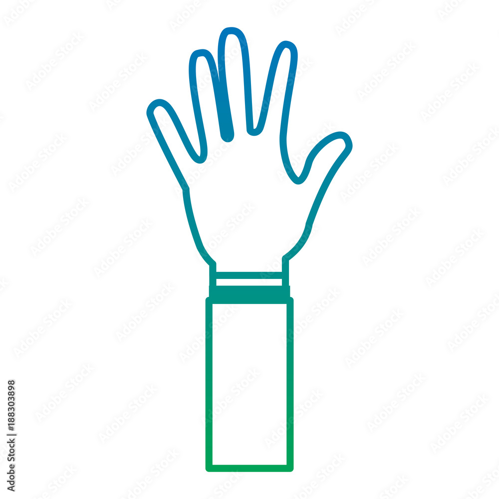 hand wearing glove icon image vector illustration design blue to green ombre hand wearing glove icon image vector illustration design blue to green ombre