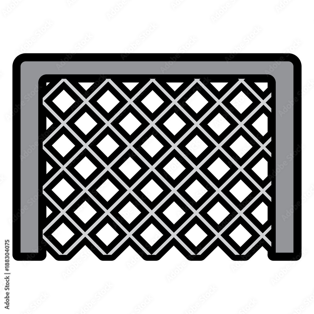 goal net football soccer icon image vector illustration design goal net football soccer icon image vector illustration design
