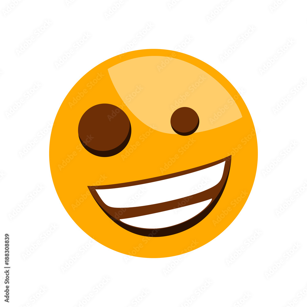 Fototapeta premium Smile icon. Emotion smile. Vector Illustration